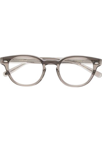 Eyevan7285 square-frame logo glasses - Grigio