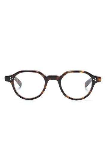 Eyevan7285 tortoiseshell round-frame glasses - Marrone