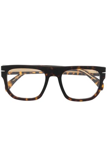 Eyewear by David Beckham Occhiali da sole con ponte dritto - Marrone