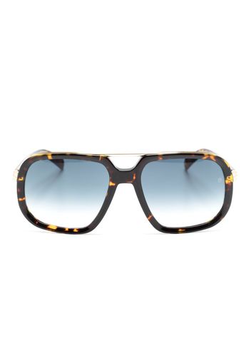 Eyewear by David Beckham Occhiali da sole con montatura stile pilota - Marrone