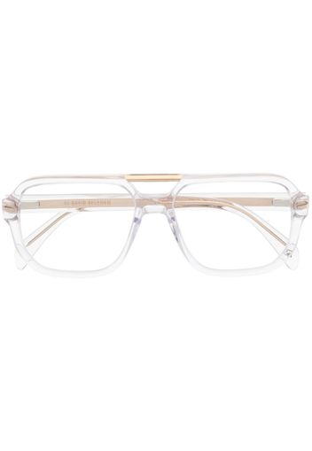 Eyewear by David Beckham Occhiali con montatura stile pilota - Toni neutri