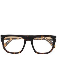 Eyewear by David Beckham Occhiali da sole con ponte dritto - Marrone