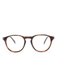 Eyewear by David Beckham round-frame clear-lenses sunglasses - Marrone