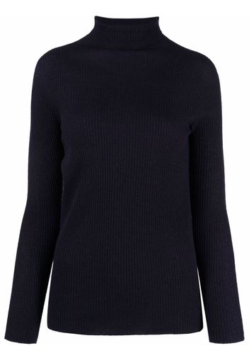 Fabiana Filippi ribbed roll-neck knit top - Blu