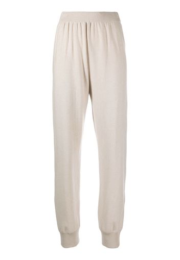 Fabiana Filippi knitted tapered track pants - Toni neutri