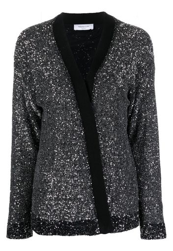 Fabiana Filippi sequin-embellished open-front cardigan - Nero