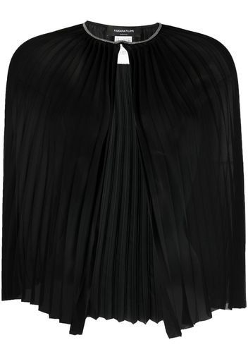 Fabiana Filippi fully-pleated button blouse - Nero