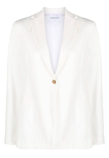 Fabiana Filippi hooded jersey blazer - Bianco