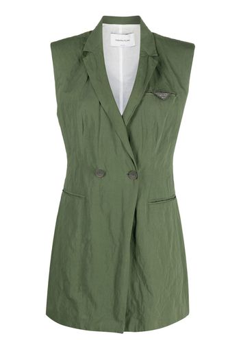 Fabiana Filippi Blazer doppiopetto smanicato - Verde