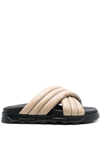 Fabiana Filippi 35mm chunky open-toe slides - Toni neutri