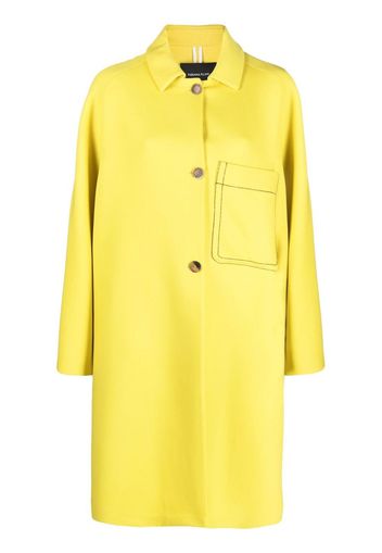 Fabiana Filippi Cappotto oversize con bottoni - Giallo