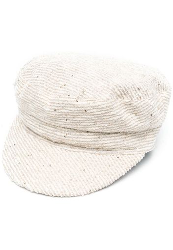 Fabiana Filippi sequin-detailed baker boy hat - Toni neutri