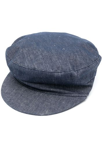 Fabiana Filippi Cappello baker boy denim - Blu