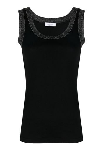 Fabiana Filippi U-neck cotton tank top - Nero