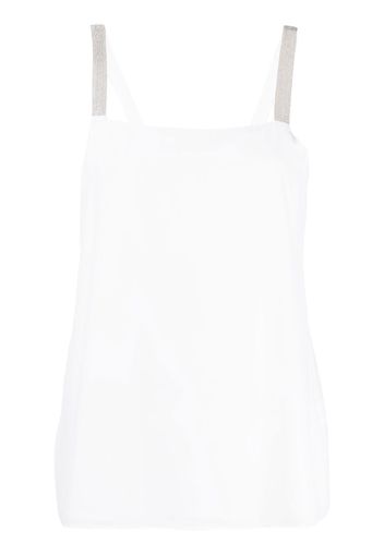 Fabiana Filippi metallic strap top - Bianco