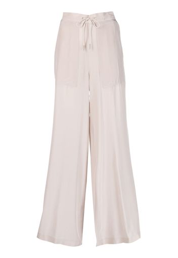 Fabiana Filippi drawstring-waist straight-leg trousers - Toni neutri