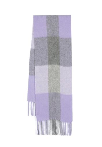 Fabiana Filippi check-pattern scarf - Viola