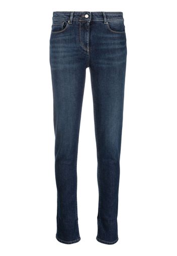 Fabiana Filippi Jeans slim a vita media - Blu