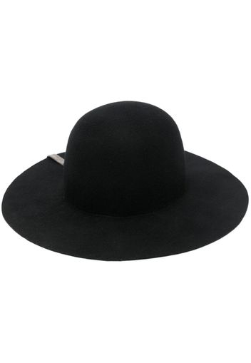 Fabiana Filippi narrow-brim wool hat - Nero