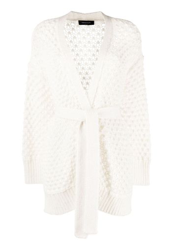 Fabiana Filippi Cardigan con cintura - Bianco