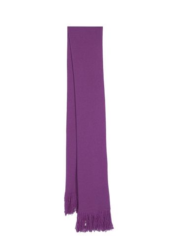 Fabiana Filippi frayed-hem cashmere scarf - Viola