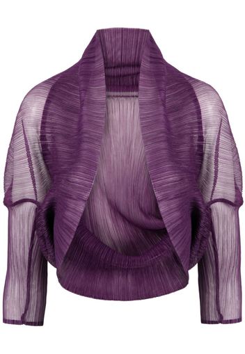 Fabiana Filippi semi-sheer cropped jacket - Viola