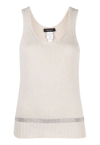 Fabiana Filippi virgin wool knitted top - Toni neutri