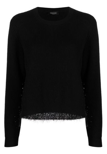 Fabiana Filippi glitter-detail knitted top - Nero