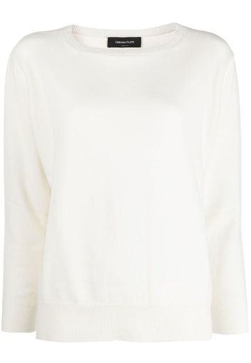 Fabiana Filippi round-neck knitted jumper - Bianco