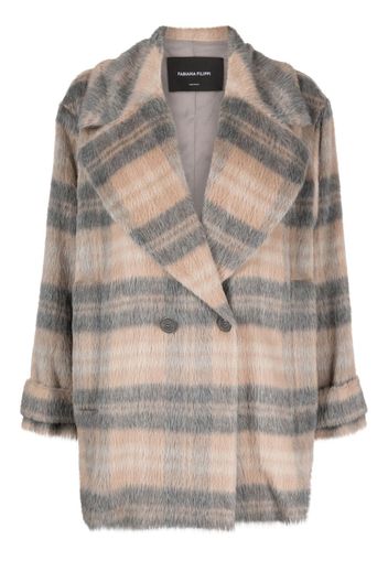 Fabiana Filippi double-breasted alpaca wool coat - Toni neutri