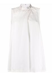 Fabiana Filippi cut-detail sleeveless silk top - Bianco