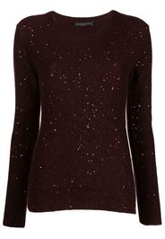 Fabiana Filippi Top con paillettes - Marrone