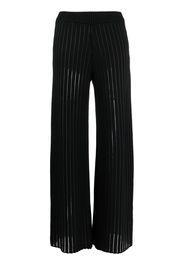 Fabiana Filippi chunky-knit wide-leg trousers - Nero