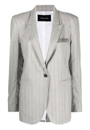 Fabiana Filippi Blazer monopetto gessato - Grigio