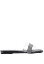 Fabiana Filippi open-toe 15mm slides - Argento