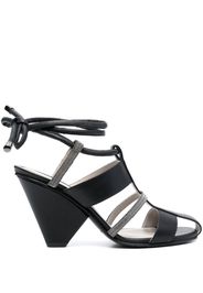 Fabiana Filippi 100mm leather sandals - Nero