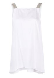 Fabiana Filippi satin tank top - Bianco