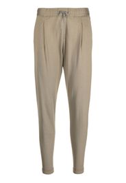 Fabiana Filippi cropped-leg cotton track pants - Marrone