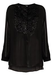 Fabiana Filippi Blusa semi trasparente - Nero