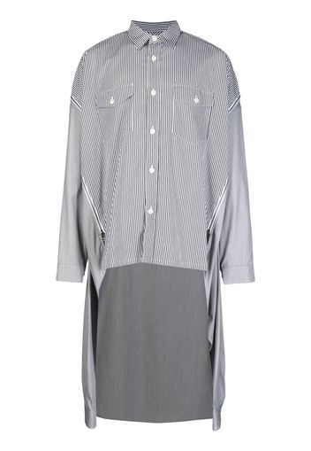 Facetasm Camicia oversize a righe - Grigio