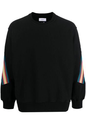 Facetasm striped crew-neck sweatshirt - Nero