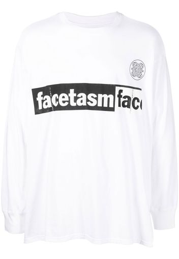 Facetasm T-shirt girocollo con stampa - Bianco