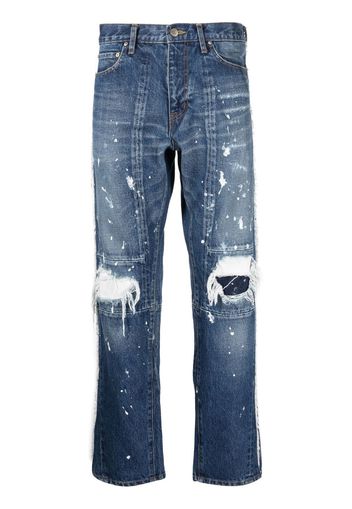 Facetasm Jeans con effetto vissuto - Blu