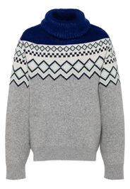 Facetasm Maglione con inserti a contrasto - Grigio