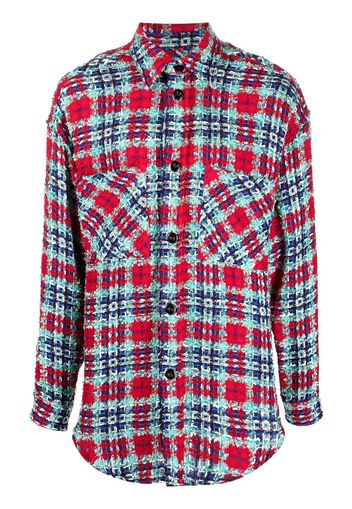 Faith Connexion checked long-sleeved shirt - Rosso