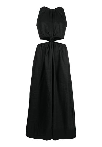 Faithfull the Brand Abito midi con cut-out Zeta - Nero