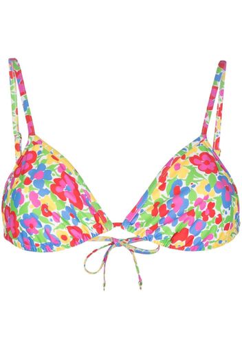 Faithfull the Brand Izzi floral-print bikini top - Multicolore