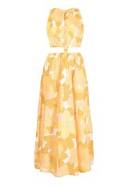 Faithfull the Brand Zeta cut-out detail dress - Giallo