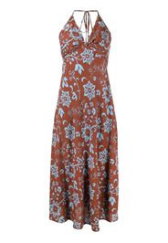 Faithfull the Brand Artemisia halterneck dress - Marrone