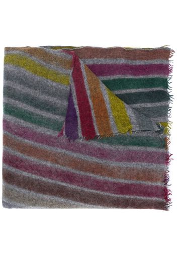 rainbow stripe cashmere scarf